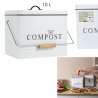 poubelle à compost metal 10l - Composteur à prix grossiste