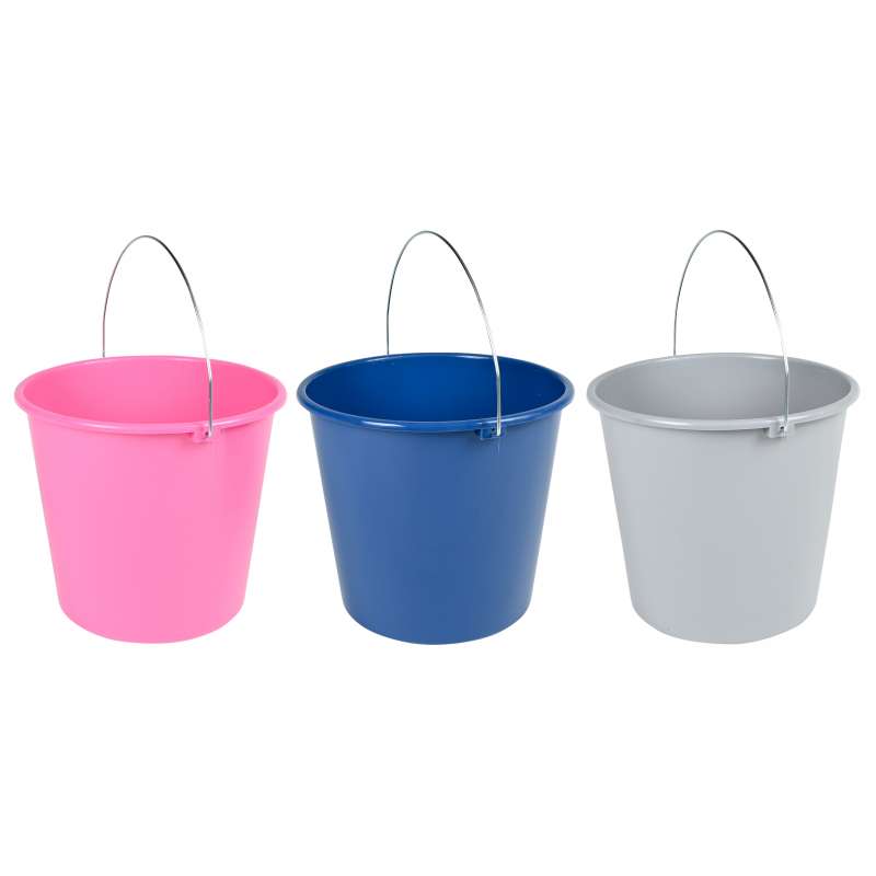 Secchio di plastiquea rosa con scala - secchio a prezzi all'ingrosso