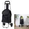 Carrito de compras de 2 ruedas negro - Carro de compra a precios de mayorista