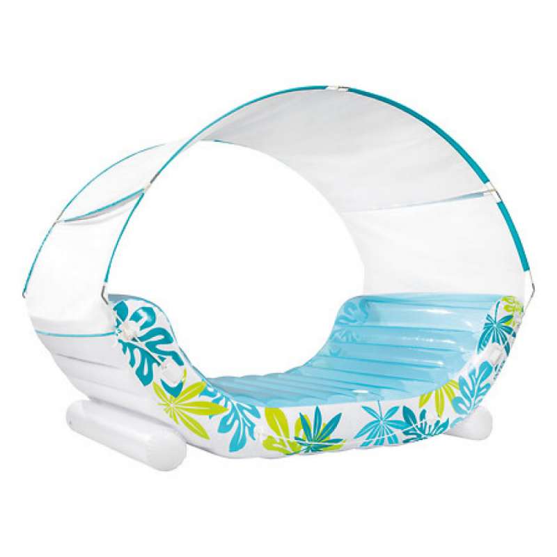 Rede de descanso tropical em PVC com guarda-sol - tenda de praia a preço grossista