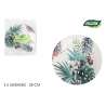 lot de 3 assiette tropique rond carton 28cm alg - assiette en carton à prix grossiste lot de 3 assiette tropique rond carton 28cm alg - assiette en carton à prix grossiste