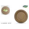 Set van 3 kraft papieren borden - kartonnen bord tegen groothandelsprijzen Set van 3 kraft papieren borden - kartonnen bord tegen groothandelsprijzen