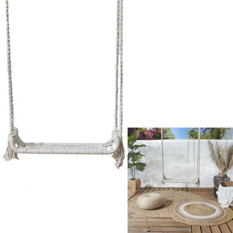 Makramee-Schaukel aus natürlicher Baumwolle zu Großhandelspreisen - Schaukel zu Großhandelspreisen