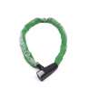 Cadena de acero verde antirrobo 1100 mm - Candado de bicicleta a precios de mayorista