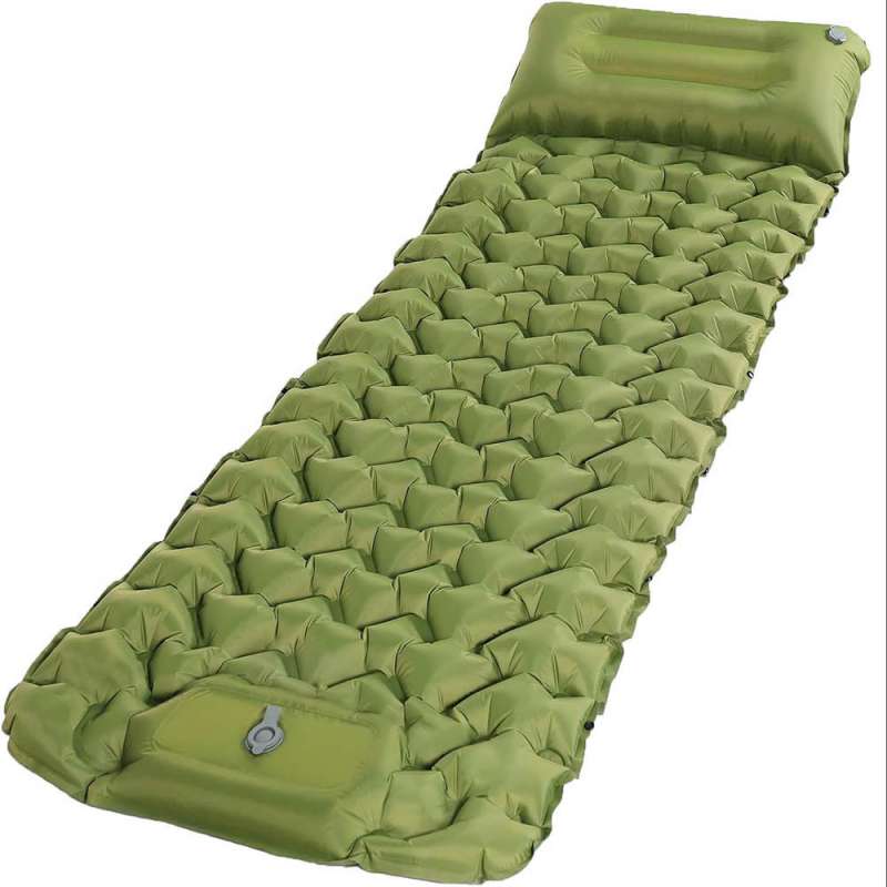 Colchón inflable de senderismo verde - colchón de camping a precios de mayorista