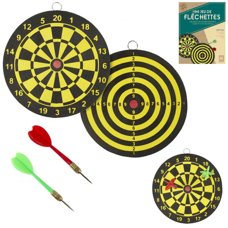 Jogo de dardos em papel reversível - Jogo de dardos a preço grossista