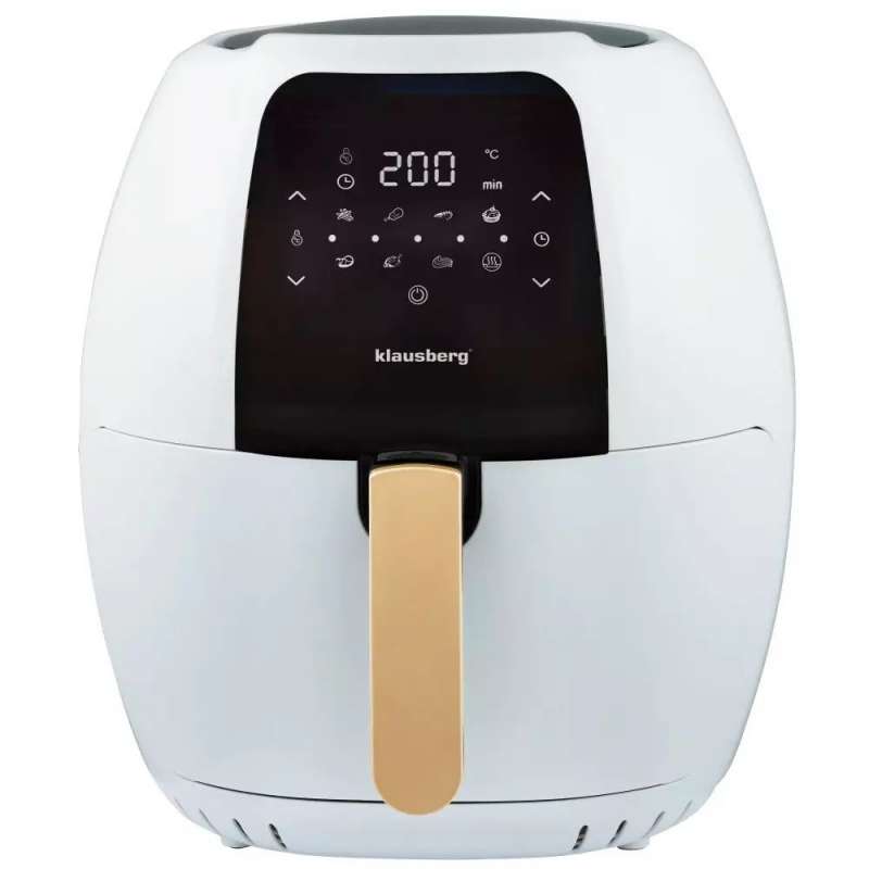 Hvid luftfriture med LCD-touchscreen til engrospris - frituregryde & Airfryer til engrospris