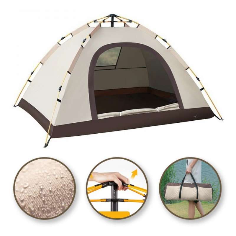Tente de camping pliante pour 2-3 personnes, 200x1 - Tente à prix grossiste