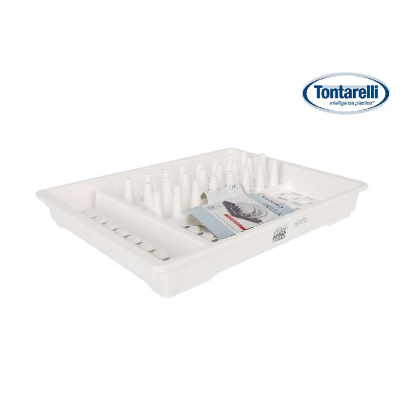 Hvidt plastisk opvaskestativ til kØkken - dræner til engrospris