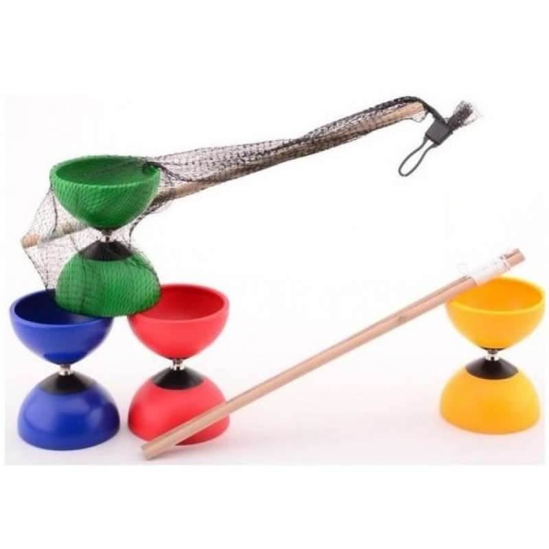 Diabolo colorido con palos de madera a precios de mayorista - diábolo a precios de mayorista