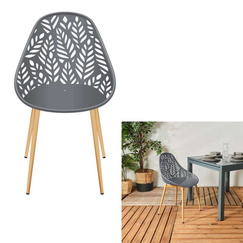 silla moderna gris con diseño artístico - silla de comedor a precios de mayorista