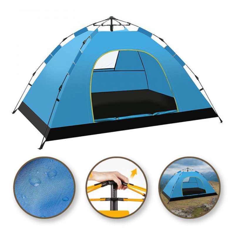 Tente de camping pliante pour 2-3 personnes, 200x1 - Tente à prix grossiste