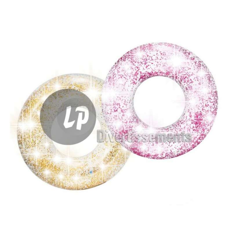 Boya inflable translúcida con brillo oro y rosa a precios de mayorista - Boyas a precios de mayorista