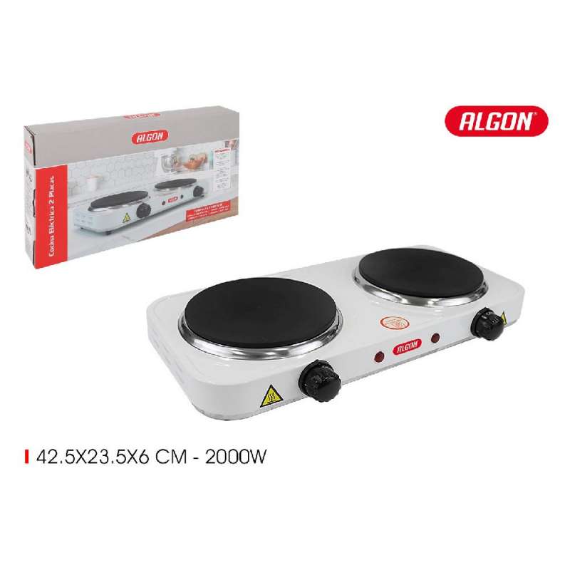 Cocina eléctrica de 2 placas 1000w - plato de horno a precios de mayorista