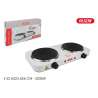Fogão elétrico de 2 placas para churrasco 1000W - plaque de cuisson a preço grossista