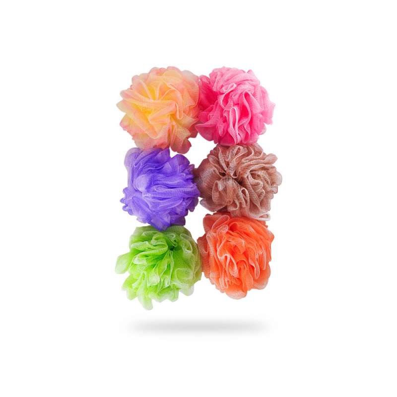 Esponja de duche de malha macia 50gr - Flor de chuveiro a preço grossista