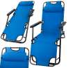 Transat de plage de jardin pliant coussin - Transat à prix grossiste Transat de plage de jardin pliant coussin - Transat à prix grossiste