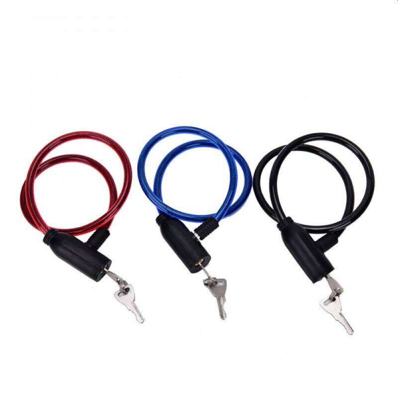 Rotes flexibles Anti-Diebstahl-Kabel mit Schloss - Fahrradschloss zu Großhandelspreisen