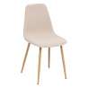 Elegante silla de pana beige - silla de comedor a precios de mayorista