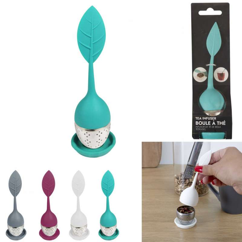 Rostfreier Teeball mit Silikonhalter - Teesieb zu Großhandelspreisen