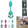 Palla da tè in acciaio inox con supporto in silicone - Boule à thé a prezzi all'ingrosso