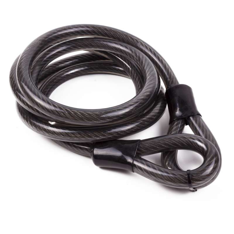 Cable de acero aislado rojo 3 m - Candado de bicicleta a precios de mayorista