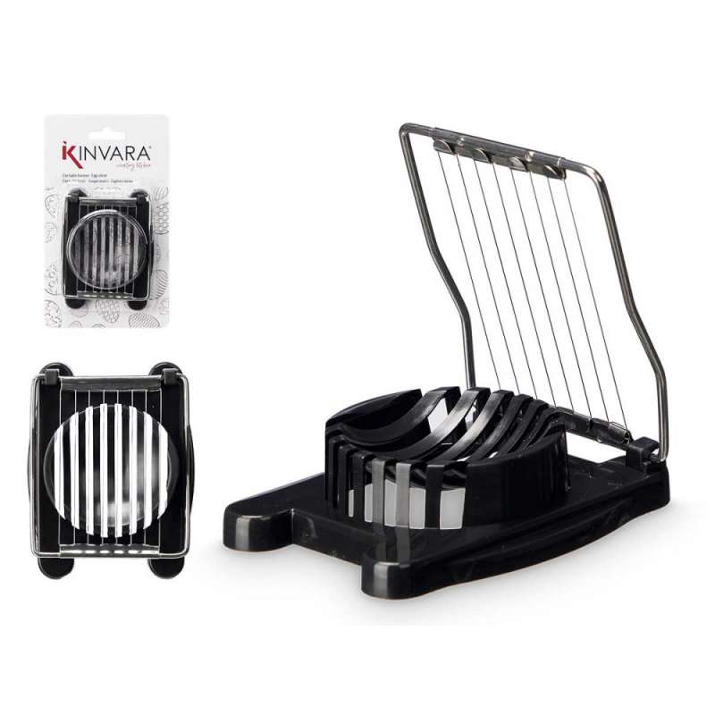 Elegante schwarze Metall-Eierreibe - Eier-Schneider zu Großhandelspreisen