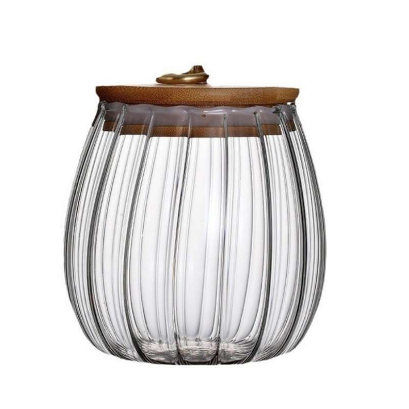 Zuccheriera in vetro ondulato rigato 700 ml - zuccheriera a prezzi all'ingrosso