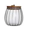 Elegante glassukker med bØlgede vægge - sukkerkrukke til engrospris Elegante glassukker med bØlgede vægge - sukkerkrukke til engrospris