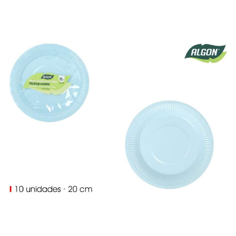 Plato desechable de cartón azul para bebés a precios de mayorista - plato de cartón a precios de mayorista