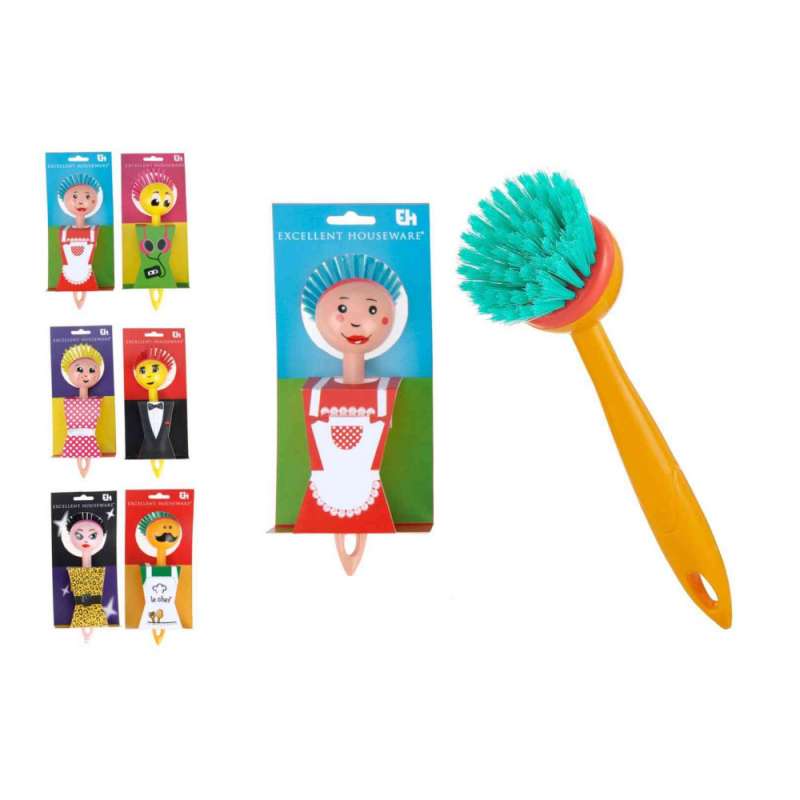 Geschirrspülbürste aus farbigem Kunststoff zu Großhandelspreisen - Geschirrspülbürste zu Großhandelspreisen