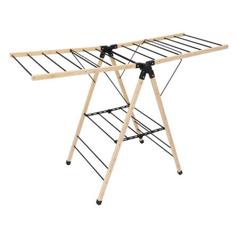 etendoir pont 13m blackbambou, noir - séchoir à linge à prix grossiste