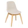 Silla profesional de madera 48,5x54,5x86cm beige - silla de comedor a precios de mayorista