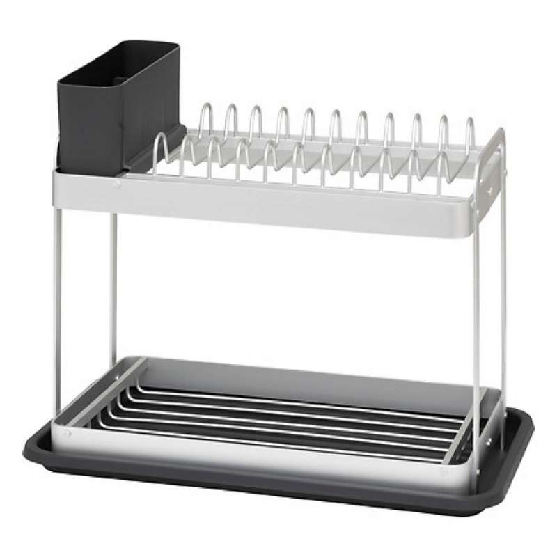 egouttoir 2niv alux, gris - égouttoir à prix grossiste
