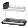 Escurridor de aluminio, 2 niveles 42x23,2cm - escurreplatos a precios de mayorista Escurridor de aluminio, 2 niveles 42x23,2cm - escurreplatos a precios de mayorista