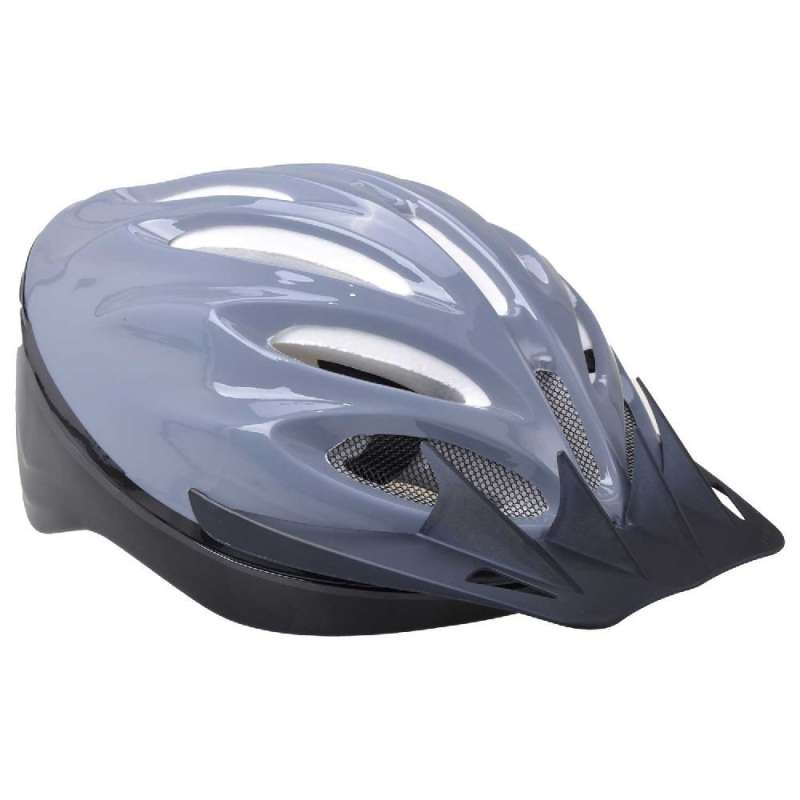 Fahrradhelm grau 55-59 cm mit Visier - Fahrradhelm zu Großhandelspreisen