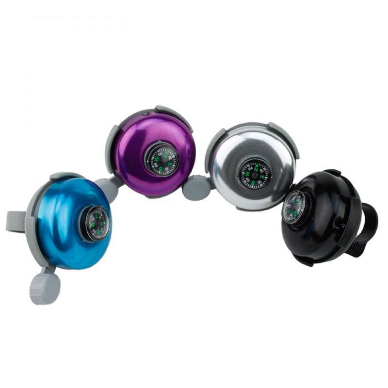 Cloche de vélo avec boussole encapsulée, métal, 5 - Sonnette à vélo à prix de gros