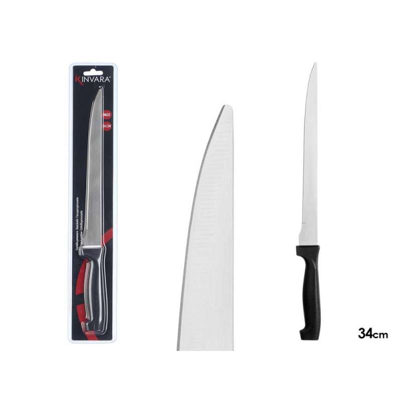 Schinkenmesser Schwarz-Stahl 34 cm - Schinkenmesser zu Großhandelspreisen