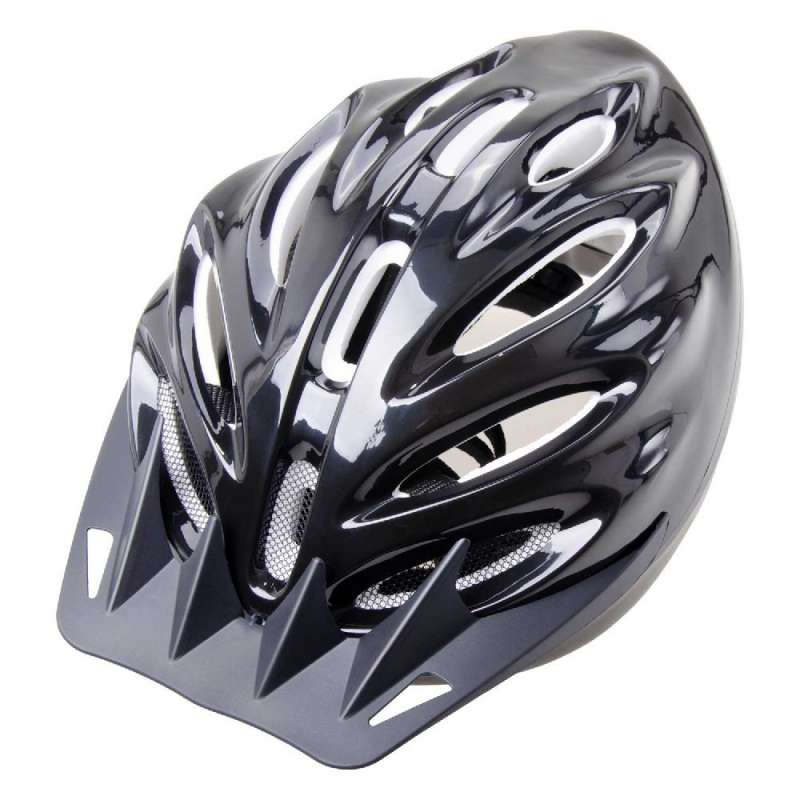 Fahrradhelm verstellbar 55-59 cm schwarz glänzend zu Großhandelspreisen - Fahrradhelm zu Großhandelspreisen