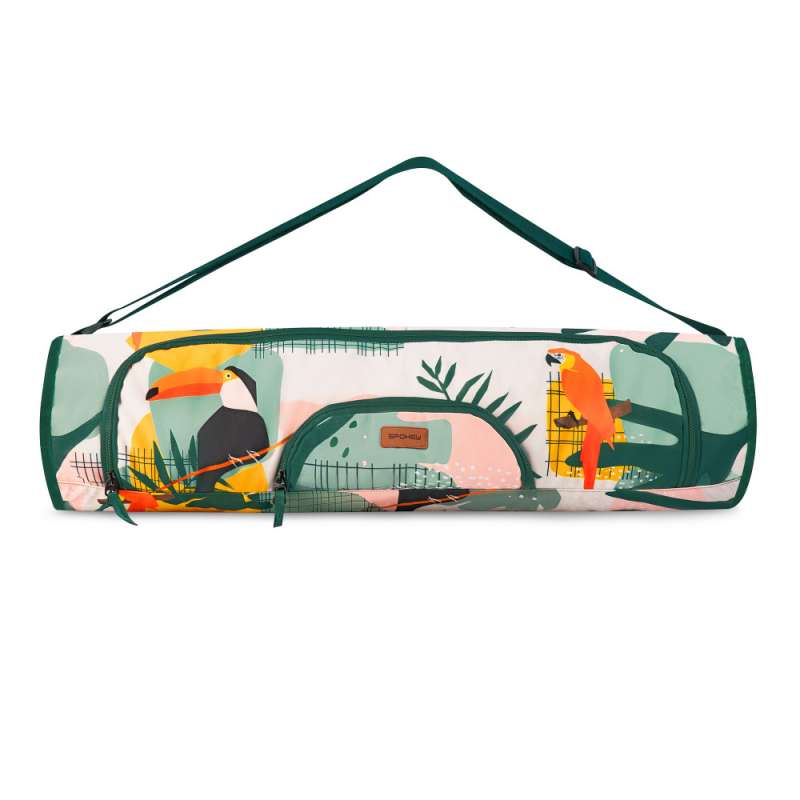 Capa de Transporte de Tapete Jungle Verde - Tapete de yoga a preço grossista
