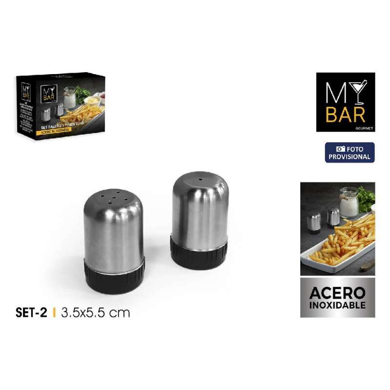 Set di saliere e pepiere 3,5 x 5,5 cm - salière a prezzi all'ingrosso