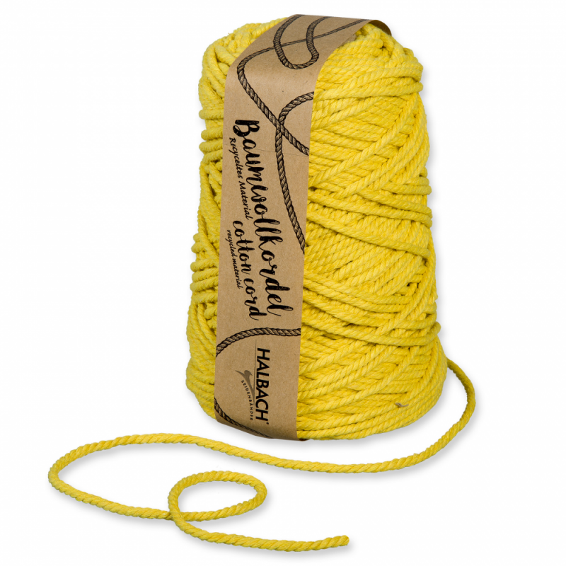Cordoncino giallo di cotone 5 mm 80 m - spago a prezzi all'ingrosso