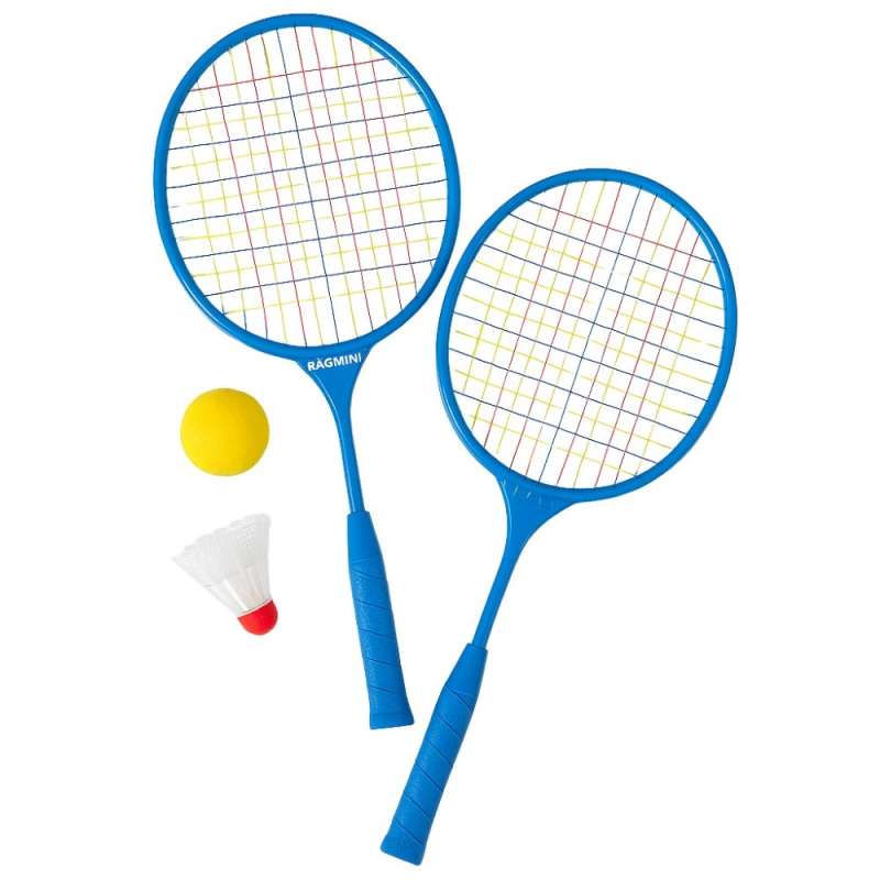 Junior Badmintonset mit bunten Raquettes und Ball zu Großhandelspreisen - Badminton-Set zu Großhandelspreisen