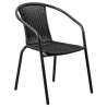 Silla apilable negra 77x53x58cm - silla de comedor a precios de mayorista