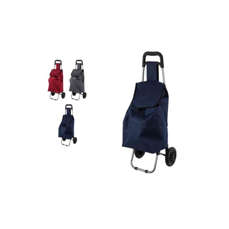 Carro de la compra plegable 33 litros azul - Carro de compra a precios de mayorista