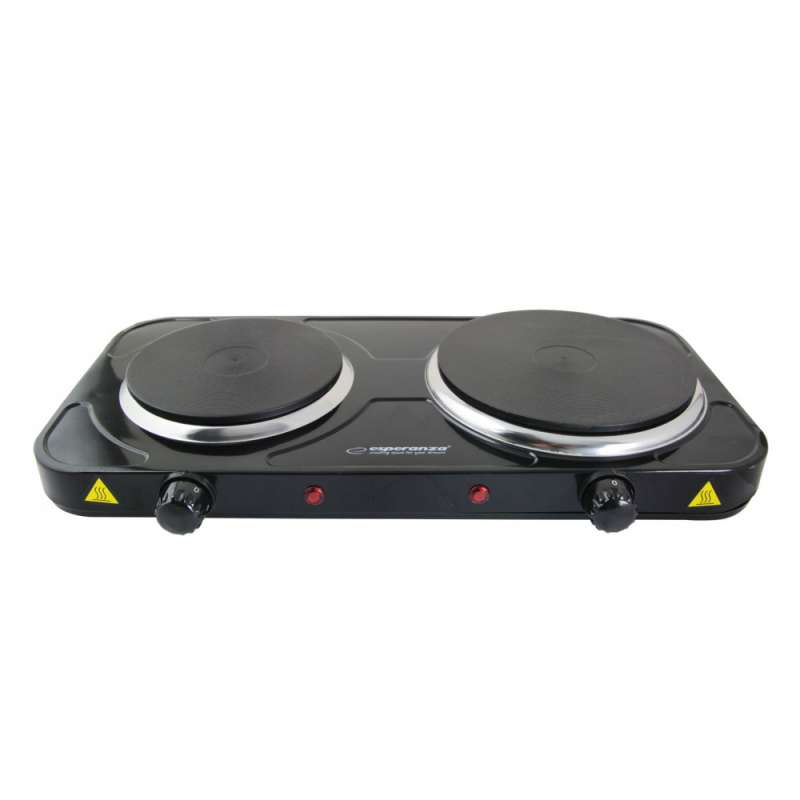 Zwarte elektrische kookplaat met oververhittingbeveiliging - bakplaat tegen groothandelsprijzen