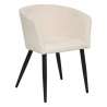 Sillón comedor acero marfil 55x55cm - silla de comedor a precios de mayorista
