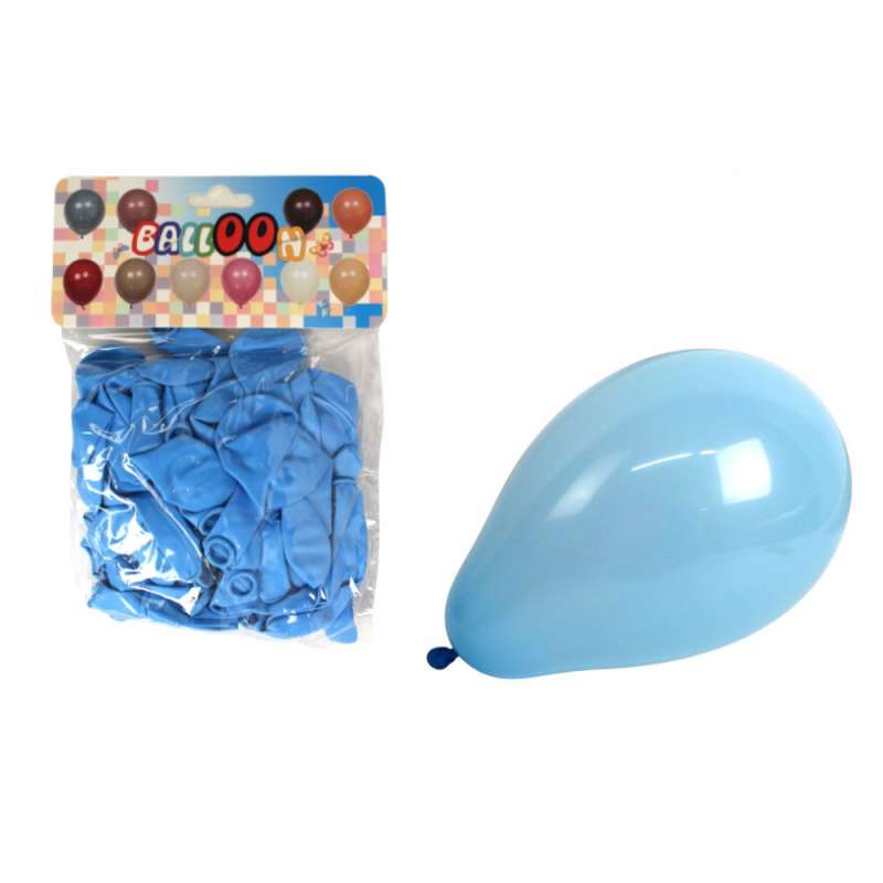 Paquete de 50 globos de látex azul de 5 pulgadas - globo de látex a precios de mayorista