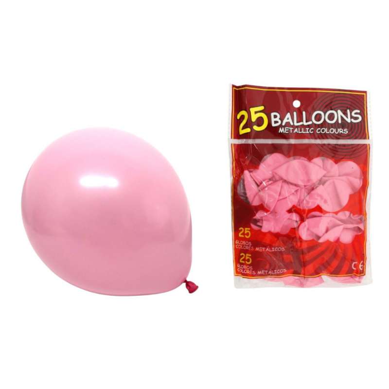 Globos de látex rosa de 10 pulgadas, 25 uds. - globo de látex a precios de mayorista
