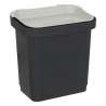 poubelle compost plast recyclé 5l, noir - Composteur à prix grossiste